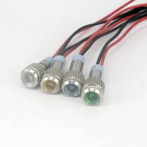 Cmp rohs 6 मिमी 12 वी या 24v धातु के एलईडी सूचक केबल के साथ केबल - Product Image 1