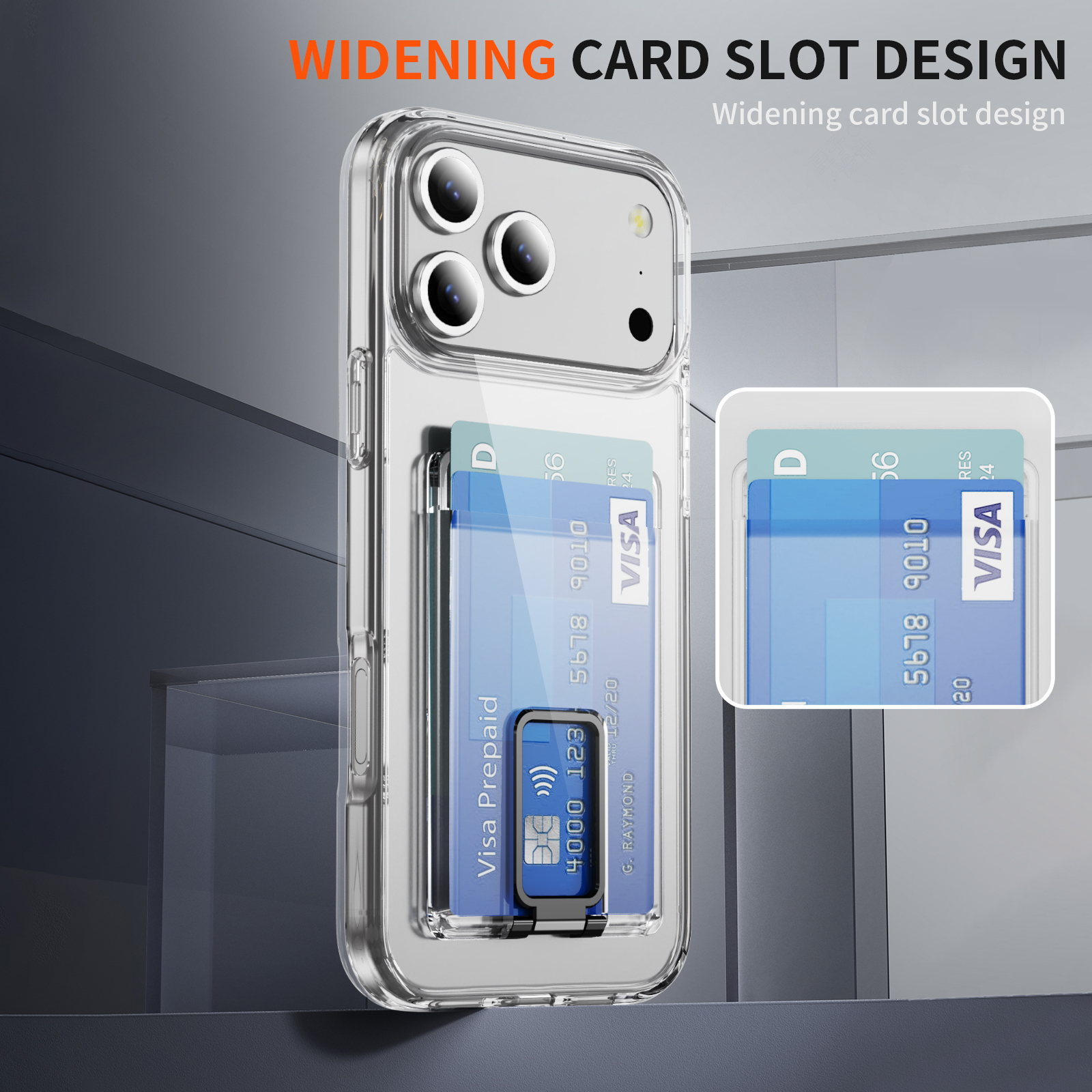 Arrebol Iphone 17 Pro Max Case - Card Holder & Kickstand Arrebol Iphone 17 Pro Max Case - Card Holder & Kickstand
