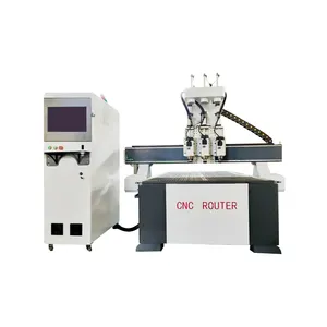 Three spindles cnc router 1325 multi head engraving machine for wood / plywood / mdf cutting plywood machine