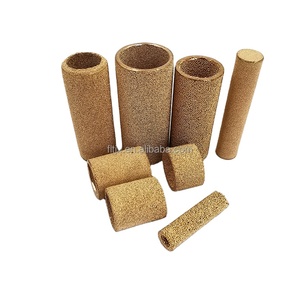 Tubo de filtro de polvo de cobre poroso en ambos extremos, tubo de filtro sinterizado de metalurgia de polvo a <span class=keywords><strong>base</strong></span> de bronce, tubo de filtro sinterizado de polvo de latón - Product Image 1