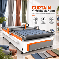Machine de découpe à couteau oscillant pour tissu de rideau de scène insonorisant et ignifuge, draperie de théâtre, textile