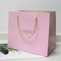 Bolsa de Papel de Alta Calidad con Asas de Cuerda y Logotipo en Lámina Dorada Personalizada para Compras