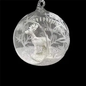 Wholesale Christmas Ornaments Christmas Transparent Glass Ball