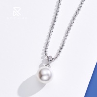 Collier tendance Rochime avec pendentifs en perles de 12 mm, bijoux en argent sterling 925, accessoires de mode pour femmes, vente en gros