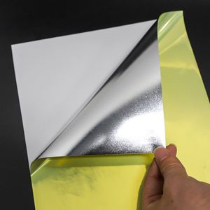 Papier autocollant en aluminium métallisé imprimable à jet d'encre imperméable FX, 8,5 x 11 pouces, A4, or brossé, PET, pour imprimante à jet d'encre - Product Image 5