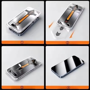Protection d'écran en verre trempé anti-espion premium facile à installer pour iPhone 17 Pro Max 17 Air 16 15 – Film transparent anti-poussière - Product Image 4