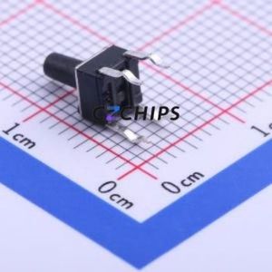 K2-1109DP-I4SW-01 Tactile Switch Through hole-4P,4.5x4.5mm Switch Single Pole Single Throw Round Button 2.5N Through Hole - Product Image 2