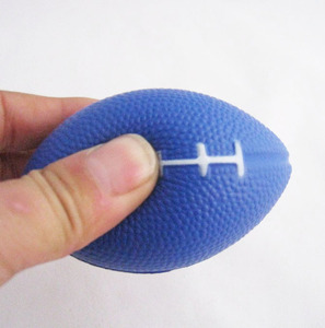 Xinrunjin Ready to Ship 8.5 5.5cm PVC Foam Rugby Pressure Ball Children's <b>Toy</b> Support Customized Creative Gift Reactive Printing - Product Image 3