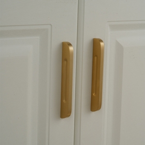 Poignées de <span class=keywords><strong>meuble</strong></span> en laiton massif à <span class=keywords><strong>montage</strong></span> en surface, poignées minimalistes pour armoire, placard à chaussures, cuisine et tiroirs - Product Image 6