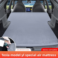 Matelas de voiture gonflable automatique en velours Tesla Model YL pour le camping
