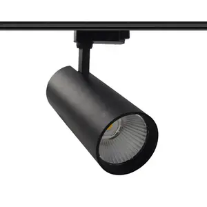 Işın açısı dükkanı ofis modern raylı sistem ayarlanabilir tracklight 48v zumlanabilir odak lambası cob spot ışığı led manyetik ray lambası