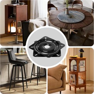 Chaise de bar pivotante robuste de 6 pouces, pièce de rechange pour fauteuil inclinable et chaise de bar, pivot carré, pièce de rechange pour mobilier 113 - Product Image 5