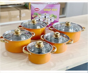 高品质 5 件套不锈钢炊具套装，带不粘锅，可爱设计，可用洗碗机清洗，可放入烤箱，环保 - Product Image 6
