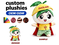Peluche personnalisée de personnage de dessin animé, adorable poupée en peluche pour souvenir, OEM ODM, peluche personnalisée
