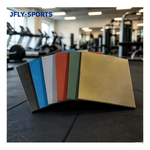 Tapis de sol en caoutchouc résistant à l'usure, longue durée de vie pour une utilisation fréquente, couverture de sol pour centre de fitness, salle de sport publique, zone d'entraînement - Product Image 1