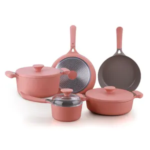 Set di pentole in alluminio da cucina in alluminio pressofuso 8 pezzi Tmai eco friendly 8 pezzi