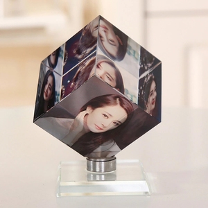 Magic <span class=keywords><strong>Cube</strong></span> de <span class=keywords><strong>Photo</strong></span> <span class=keywords><strong>3d</strong></span> gravé au Laser, cadre de <span class=keywords><strong>Photo</strong></span> en cristal, <span class=keywords><strong>Cube</strong></span> pour mariage, mis à niveau - Product Image 2