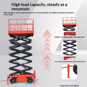 Plataforma elevadora móvil de tijera hidráulica, plataforma elevadora, escalera elevadora para trabajos aéreos - Product Image 3