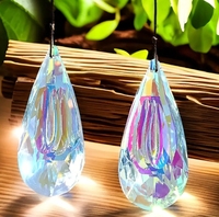Prisma de Cristal K9 Multicolor con Diseño de Gota de Agua, Atrapasueños, Refractor de Luz Arcoíris, Adorno Colgante para Ventana de Dormitorio