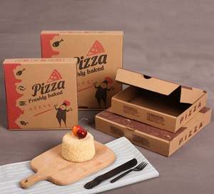 Boîte à pizza personnalisée avec nom imprimé, gaufrage et laminage mat, carton imprimé, machine à boîtes à pizza - Product Image 2
