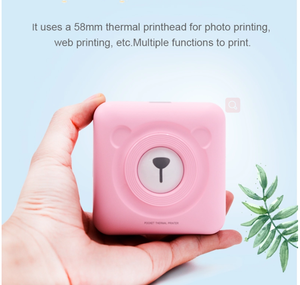 มินิ impresora portatil เครื่องพิมพ์ภาพความร้อนทันทีสติกเกอร์ <span class=keywords><strong>A6</strong></span> 203dpi เครื่องพิมพ์ความร้อน - Product Image 3