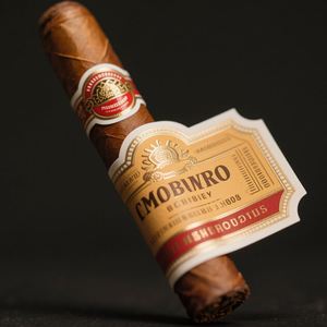 CUBANRO Étiquette de cigare écologique réutilisable, forme irrégulière, papier estampé or, bande autocollante pour emballage cadeau et artisanat - Product Image 1
