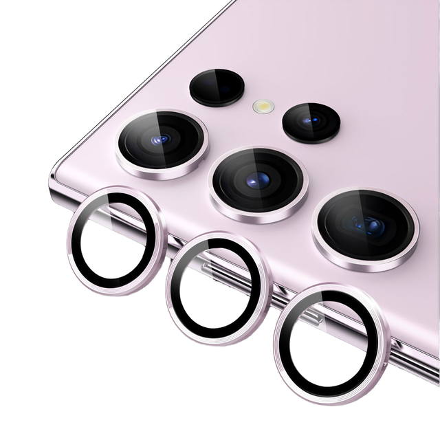 Camera Lens Protector for Samsung Galaxy S23 5G / S23 Plus 5G, 9H Tempered Glass Metal Individual Ring Cover