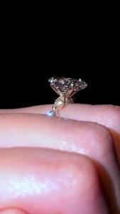 Anillo de Compromiso de Lujo con Diamante Cultivado en Laboratorio de Corte Ovalado de 3CT, Chapado en Oro Blanco de 14K/18K, Certificado IGI/VVS, Anillo de Boda Personalizado - Product Image 3