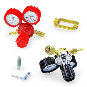 Válvula Reductora de Presión de Oxígeno y Acetileno para Soldadura Industrial de Grado de Exportación, a Prueba de Explosiones, con Manguera de Cuero - Product Image 4