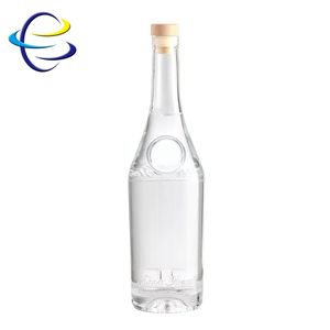 Bouteille de brandy en verre cristal blanc de luxe haut de gamme, bouchon couronne, capacité 1000 ml, finition mate, logo personnalisé, pour liqueur et <span class=keywords><strong>tequila</strong></span> - Product Image 6