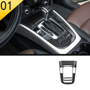 Accessoires intérieurs en fibre de carbone pour <span class=keywords><strong>Audi</strong></span> A4 A5 B8 2009 2010 2011 2012 2013 <span class=keywords><strong>2014</strong></span> 2015 2016 Panneau de vitesses Garnitures de ventilation Panneau de porte-gobelets - Product Image 2