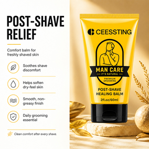 Crème après-rasage réparatrice pour barbe, soin hydratant et lissant pour la peau après le rasage, baume cicatrisant pour hommes, marque privée - Product Image 3
