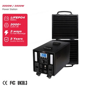 Hot <b>Sale</b> Portable Solar Power Station Iron LiFePO4 3000W/3500W 3072Wh/5120Wh Pure Sine Wave Camping Outdoor Car Compatible - Product Image 1