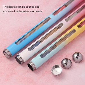 Stylo à points à tête unique pour ongles, marque privée, avec 4 embouts de cire de rechange, applicateur de strass, outil de pose de paillettes pour nail art, logo personnalisé - Product Image 3