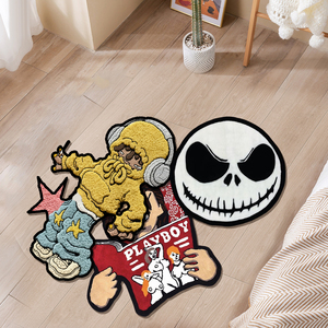 Tùy Chỉnh Thảm Tay Chần Thảm Hình Dạng Không Thường Xuyên Phim Hoạt Hình Thảm Dày Sang Trọng Tùy Chỉnh Tufting Một Mảnh Phim Hoạt Hình Thảm - Product Image 2