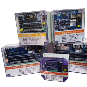 10 12 16 20 लाइन इनपुट/आउटपुट पल्स जेट सोलेनोइड वाल्व अनुक्रम टाइमर नियंत्रक प्लास्टिक धूल कलेक्टर बैग फिल्टर बैगहाउस - Product Image 1