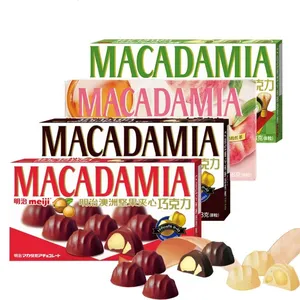 Collation de bonbons au chocolat fourrée aux amandes macadamia importée du Japon Chocolat matcha extra fort