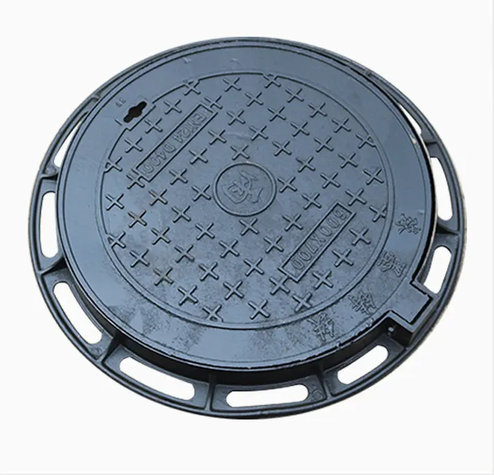 EN 124 Ductile Iron Sand Casting Bitumen Clear Opening Square Rectangular Septic Tank Manhole Cover with Frames