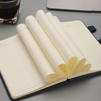 Cuaderno de Notas de Reuniones Personalizado para Oficina, Tapa Dura de Cuero PU de Alta Calidad, 100 Hojas, Diario de Copia