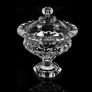 Contenitore di stoccaggio decorativo in stile castello <span class=keywords><strong>Vintage</strong></span> barattolo di vetro piatto di caramelle ciotola di zucchero in cristallo - Product Image 2