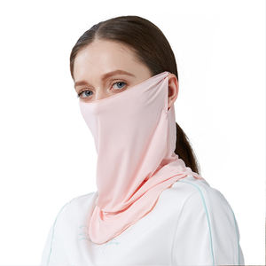 Masque de protection solaire UPF50 pour femmes, activités de plein air, couvre-visage et <span class=keywords><strong>cou</strong></span> en soie glacée, bandana avec refroidissement instantané, extensible dans 4 directions - Product Image 4