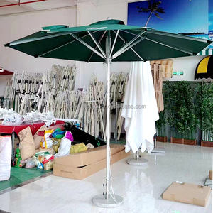 Publicité coupe-vent en aluminium de haute qualité parasol café extérieur parapluie Patio <span class=keywords><strong>restaurant</strong></span> parasol pare-soleil parapluie de jardin - Product Image 2
