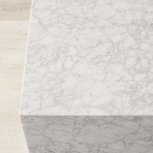 SH đá tùy chỉnh đá tự nhiên hiện đại trang trí phòng chờ rắn ghế phòng khách đồ nội thất thấp Cube Trắng Onyx Đá Cẩm Thạch Chân Bàn cà phê - Product Image 4