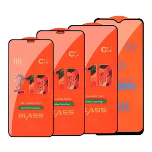 Kacamata Ponsel 21D Pelindung De Pantalla Murah 21 D untuk Iphone 6 7 8 Plus X Xs Max 11 12 13 14 Pro