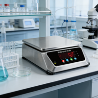Industriële roestvrijstalen weegschaal 6kg waterdichte digitale weegmachine met dubbele LED-display