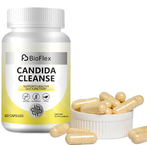Custom Label Candida Cleanse Cápsulas Com Folha De Orégano, Ácido Caprílico & Lactospore | Candida Pílulas de Suporte para a Saúde Digestiva - Product Image 1