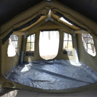 Tente gonflable de haute qualité pour 5 à 8 personnes en coton mélangé pour le camping familial en plein air, fabriquée en tissu Oxford, tente de camping gonflable