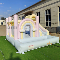 Événement géant personnalisé affichage publicitaire promotionnel maison gonflable videur toboggan gonflable avec piscine à balles