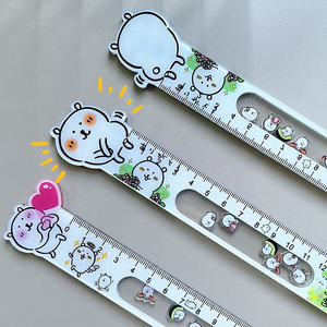 Règle en acrylique de shaker d'image de dessin animé drôle personnalisé outil de conception en plastique promotionnel pour les créateurs de mode - Product Image 4