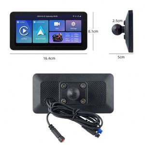 Moto intelligente avec écran 6,25 pouces 1560*720 HD, navigation <span class=keywords><strong>GPS</strong></span>, étanche IP67, avec Android Auto et Carplay pour motos - Product Image 6